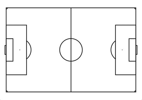 football pitch template word